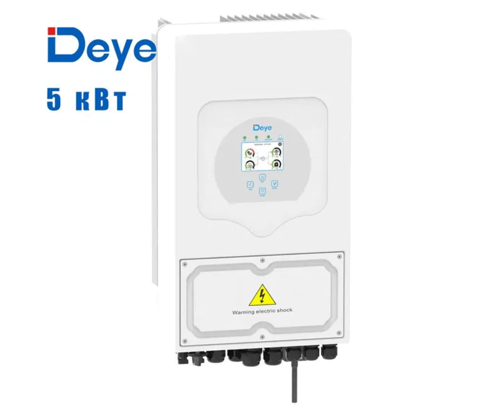 Гібридний інвертор Deye SUN-5K-SG03LP1-EU 5kW, 1Ф, 48V, Wi-Fi