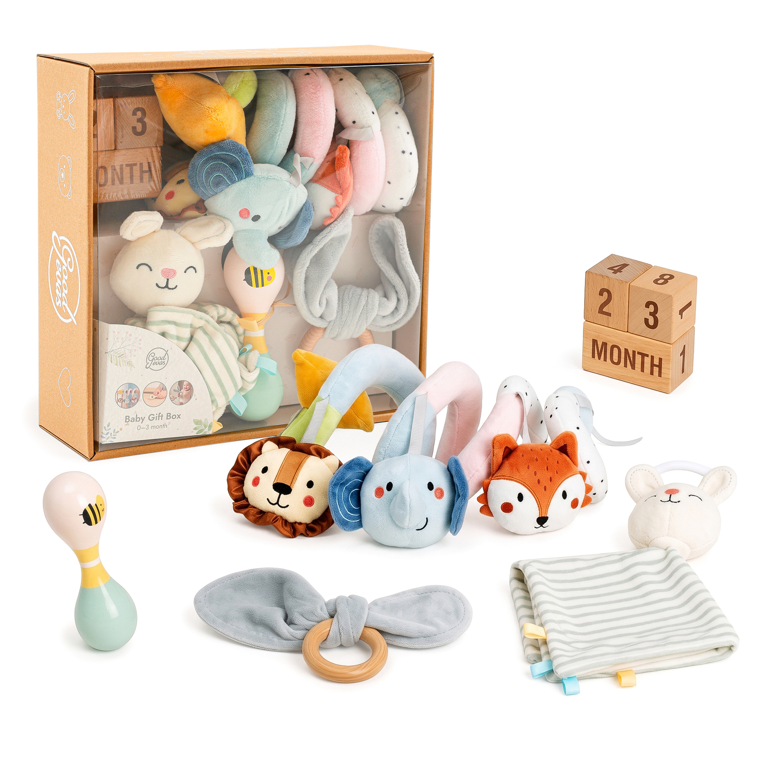 Розвивальний набір іграшок для немовлят BabyBox 0-3 місяці
