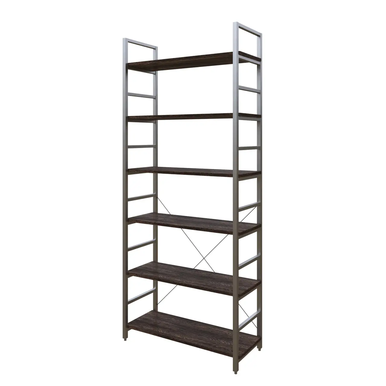 Стелаж металевий 6 полиць МM 1B, стелаж з полицями 820/348/1945 мм., стелаж Лофт