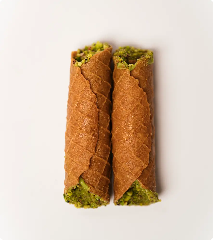 Вафельні трубочки матча (2 шт.)