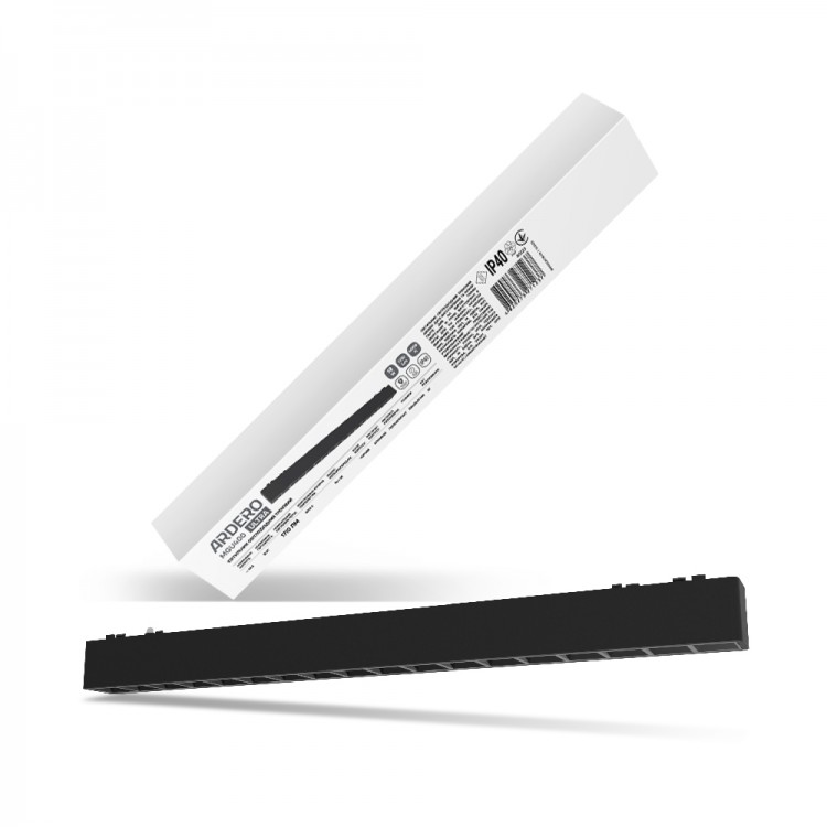 Магнітний низьковольтний трековий світильник Ardero MGU400 ULTRA 18Вт 4000К IP40 до накладної шини CAB1400