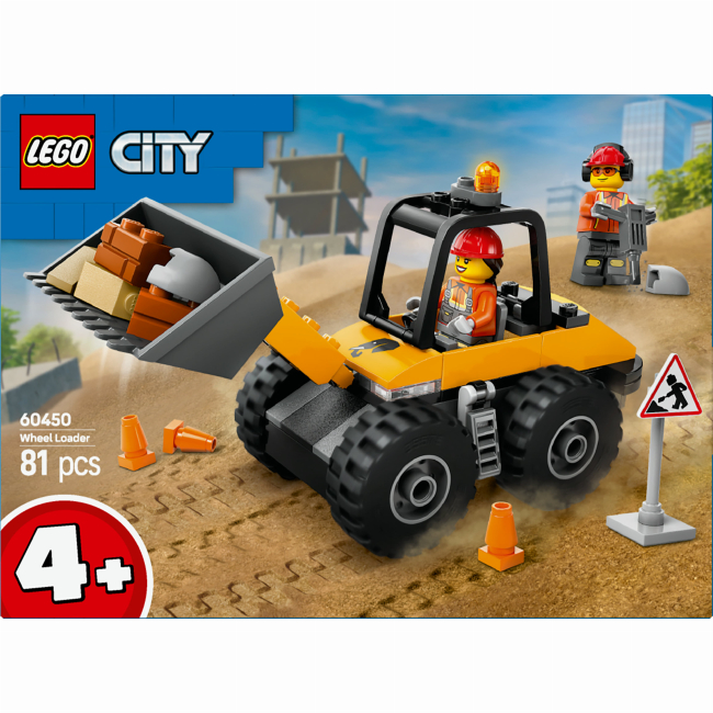 Конструктор LEGO City Жовтий будівельний автонавантажувач (60450)