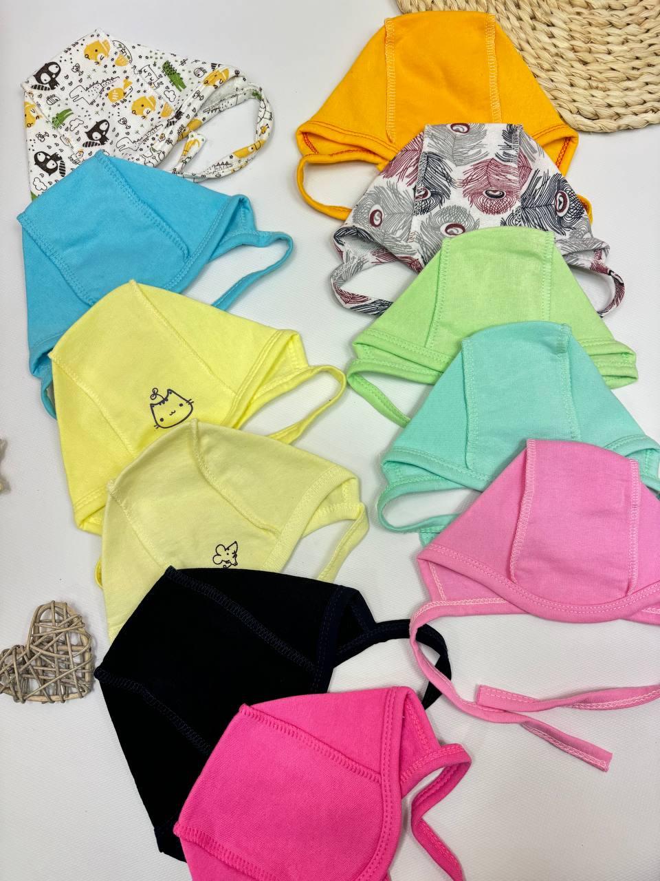 Чепчик теплий з футеру для новонароджених