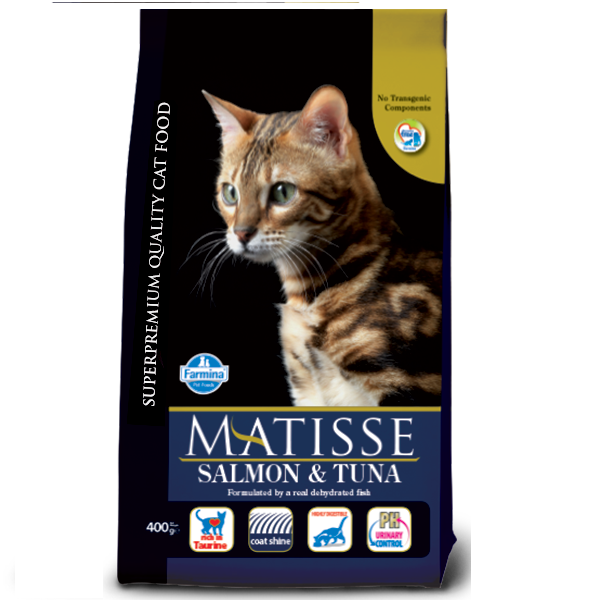 Фарміна кет сух MATISSE SALMON & TUNA з лососем та тунцем 400 г 16119