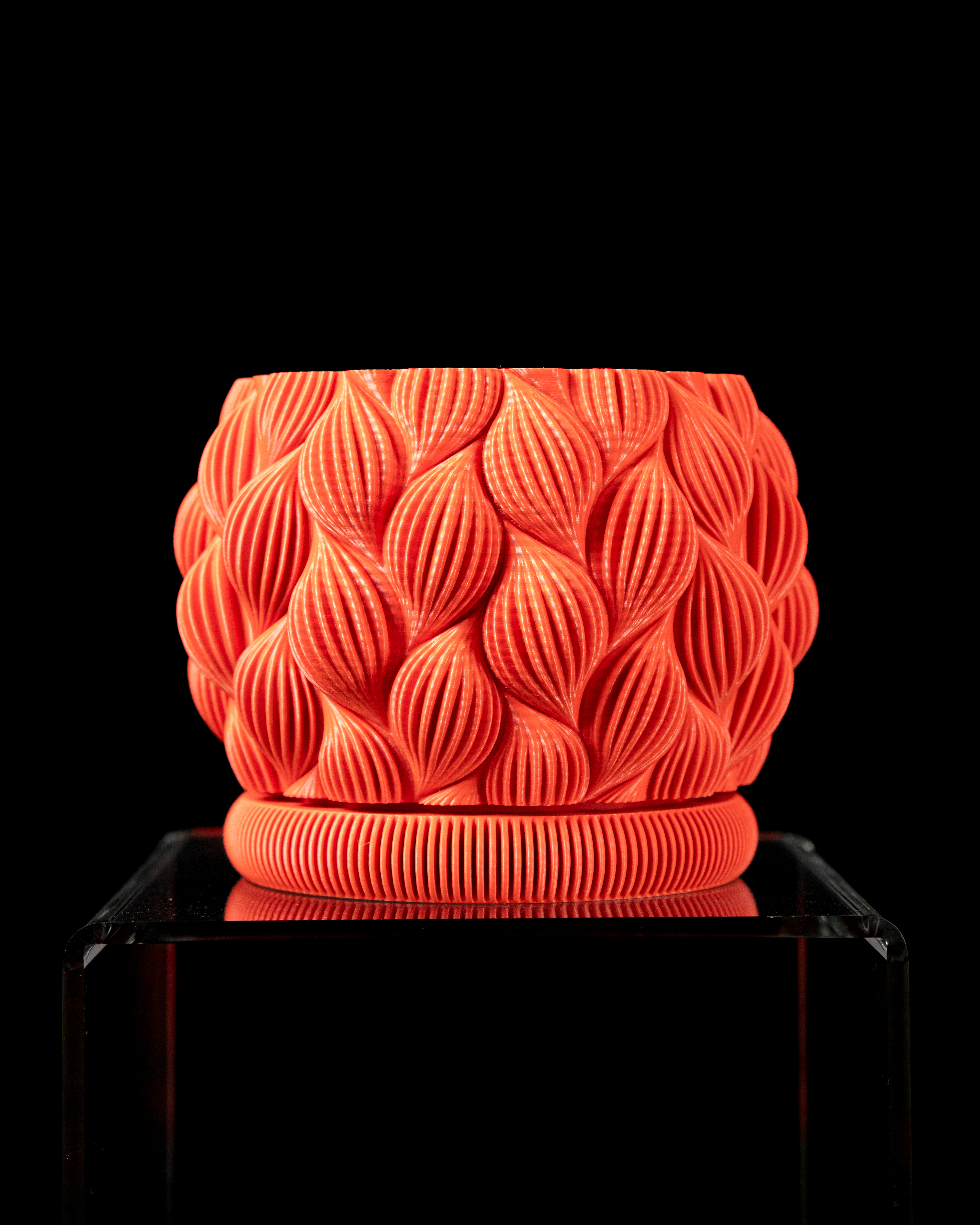 Ripple Planter Pot – Modern 3D Printed Planter