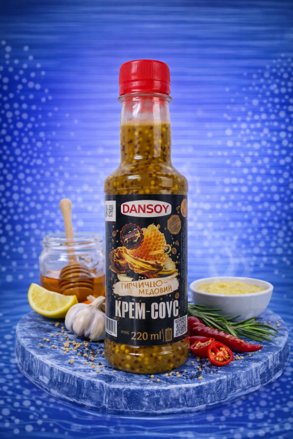 Крем-Соус соєвий Dansoy гірчично-медовий