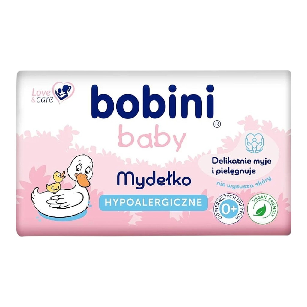 Дитяче гіпоалергенне мило Bobini Baby, 90г, 0+