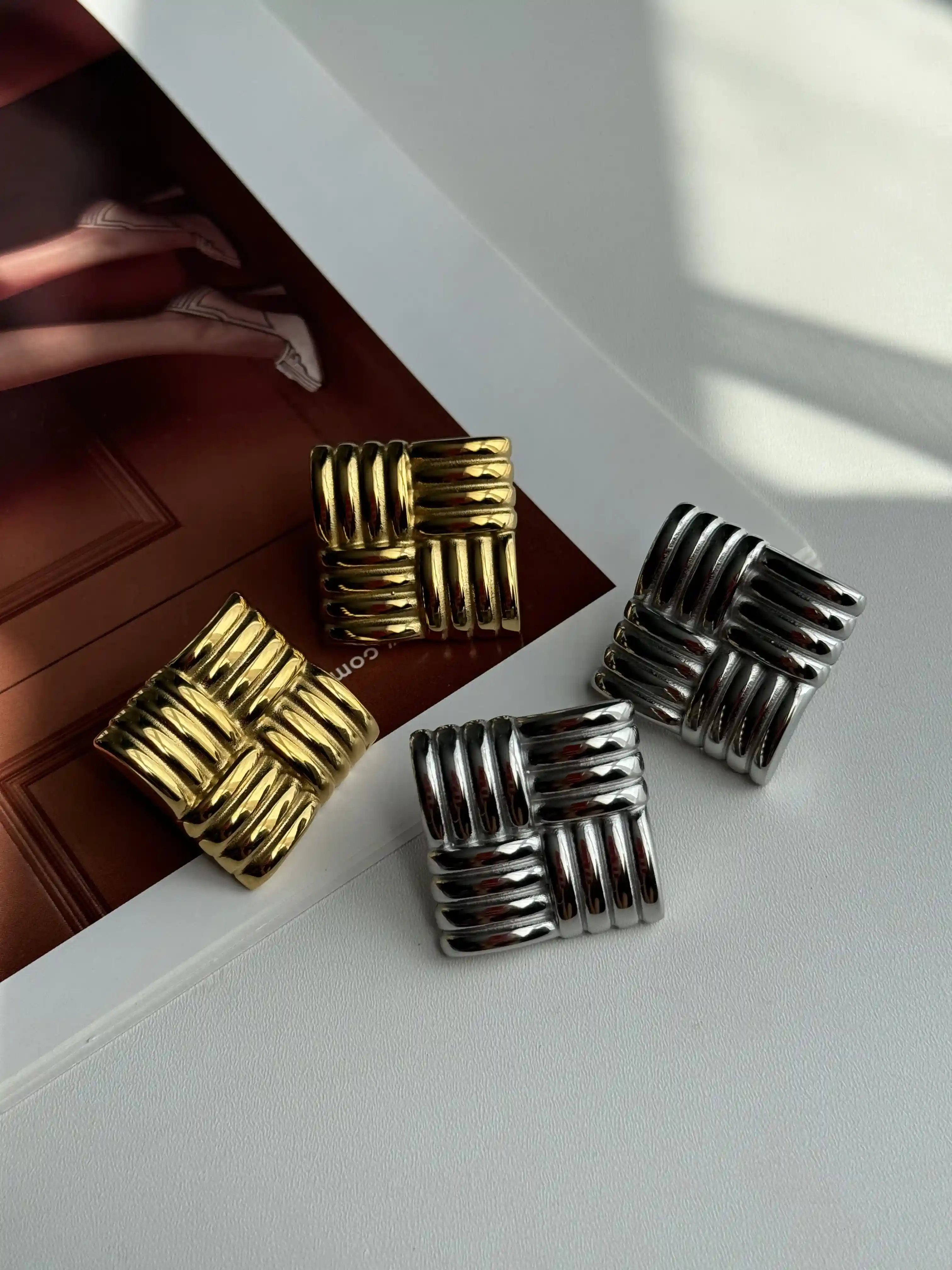 Сережки Fluted