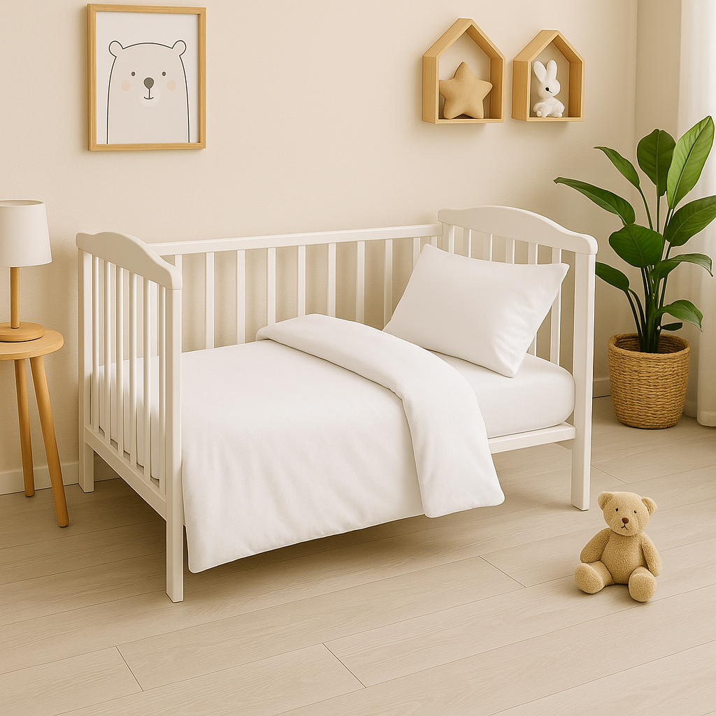 Дитяча постільна білизна  з фланелі  "Біла роза"