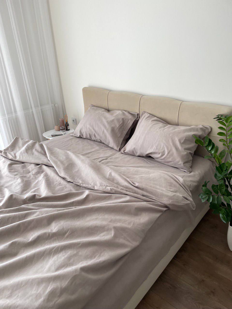 Тепла постільна білизна Фланель (байка) мигдаль