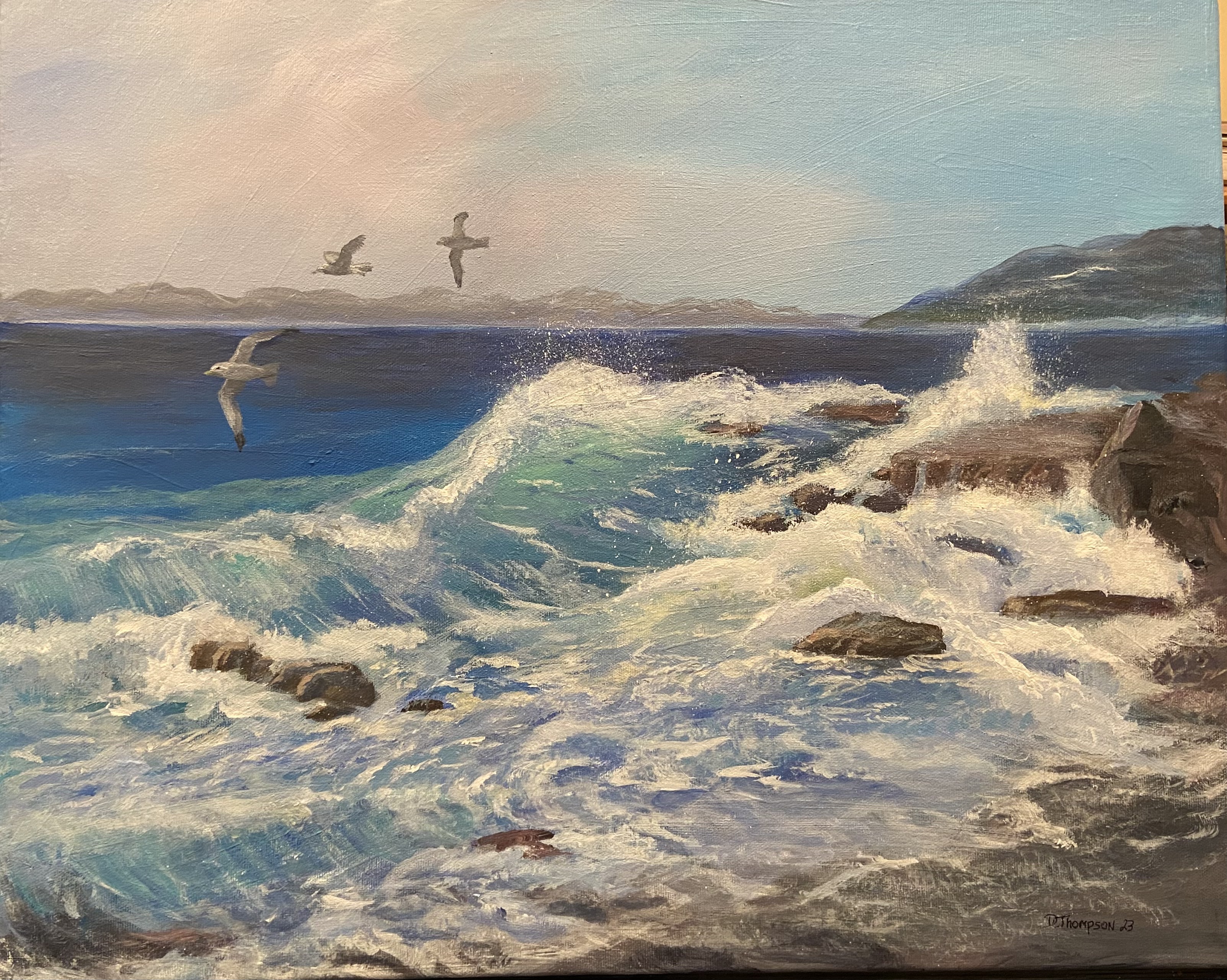 West Coast Wave - Original Acrylic Painting