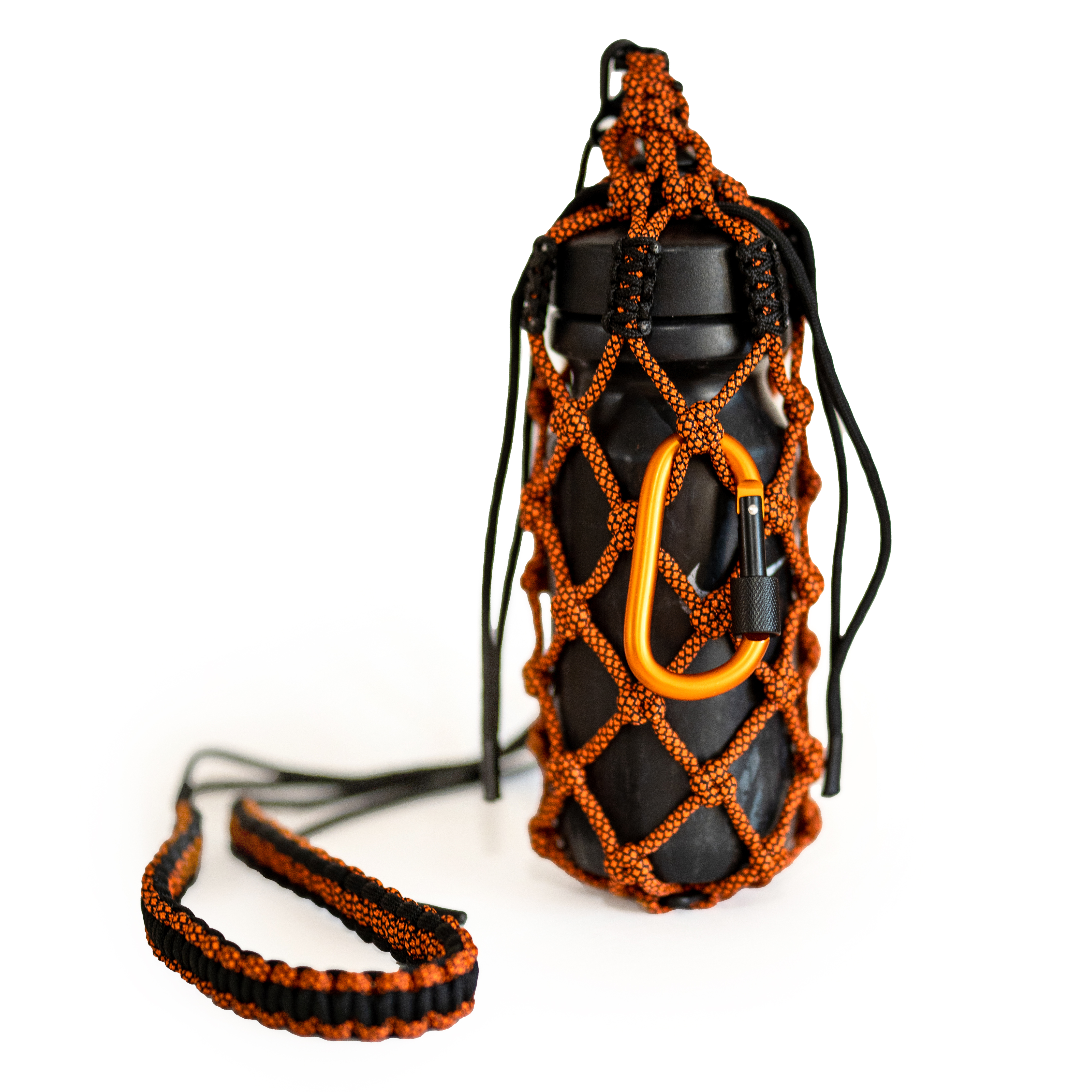 Cord Bottle Holder "Snake" Sunset