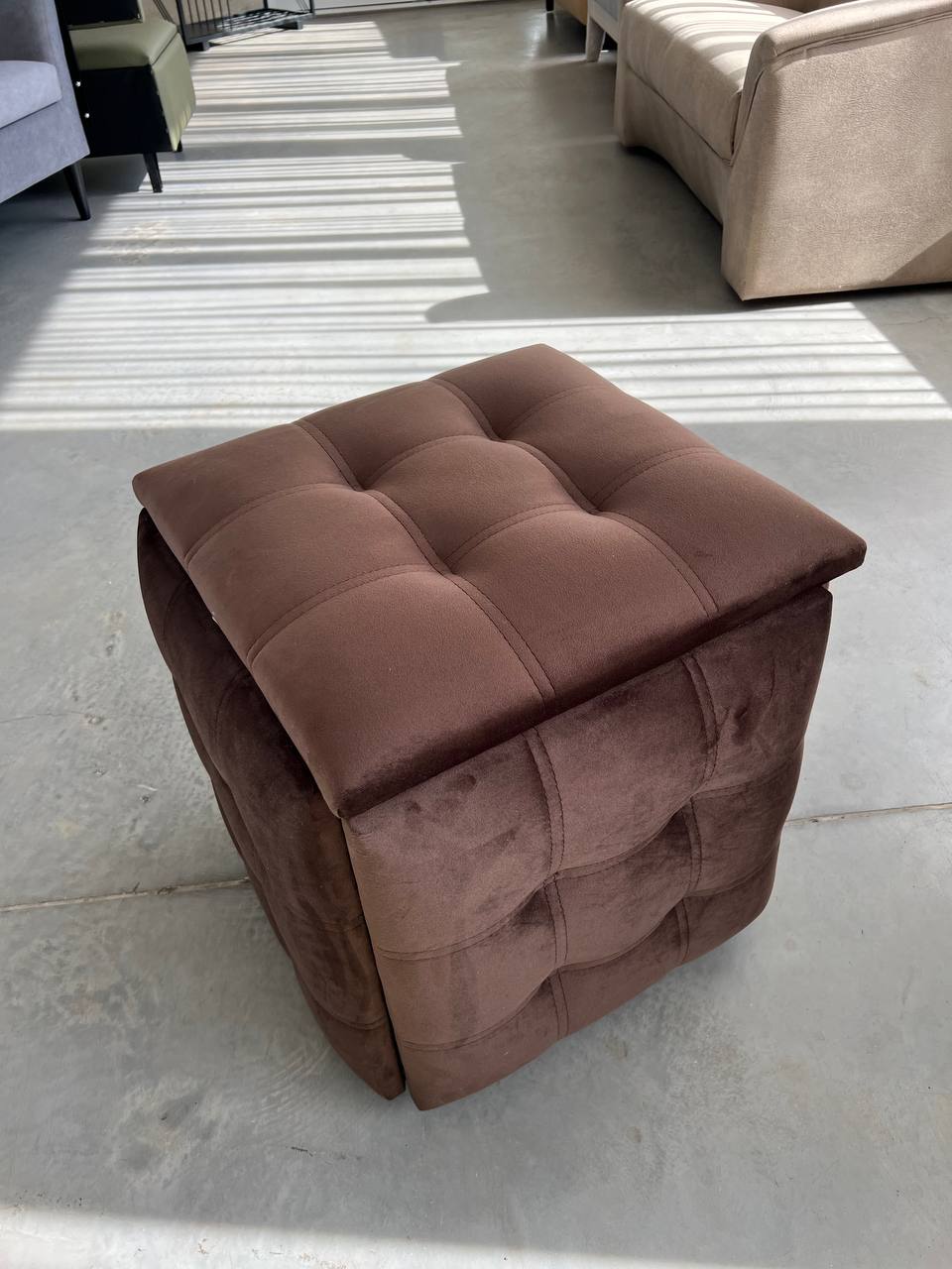 Пуф 5 в 1 чорний метал S15