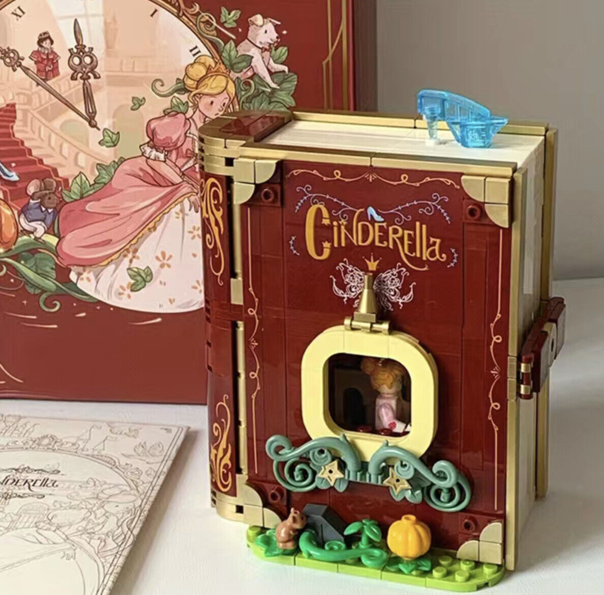 Книга-конструктор "Попелюшка" | Fairytale Building Block Book "Cinderella Glass Slipper "