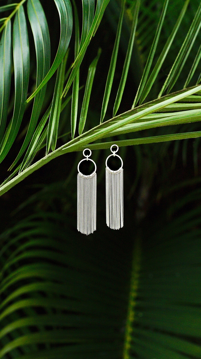 Earrings Waterfall Silver