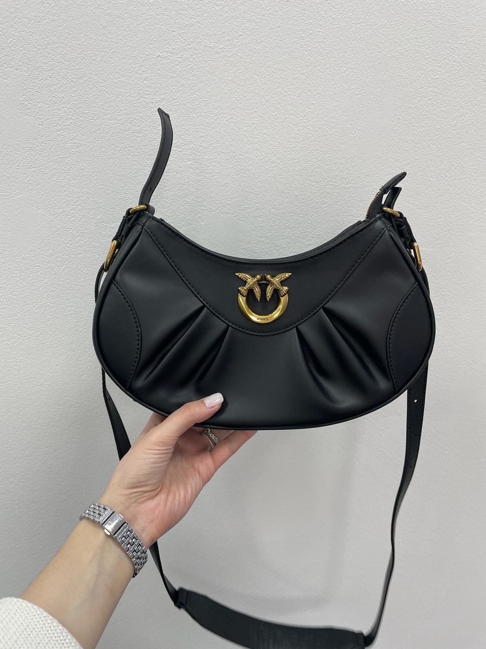 Pinko Leather Love Bag Bon Bon Crossbody