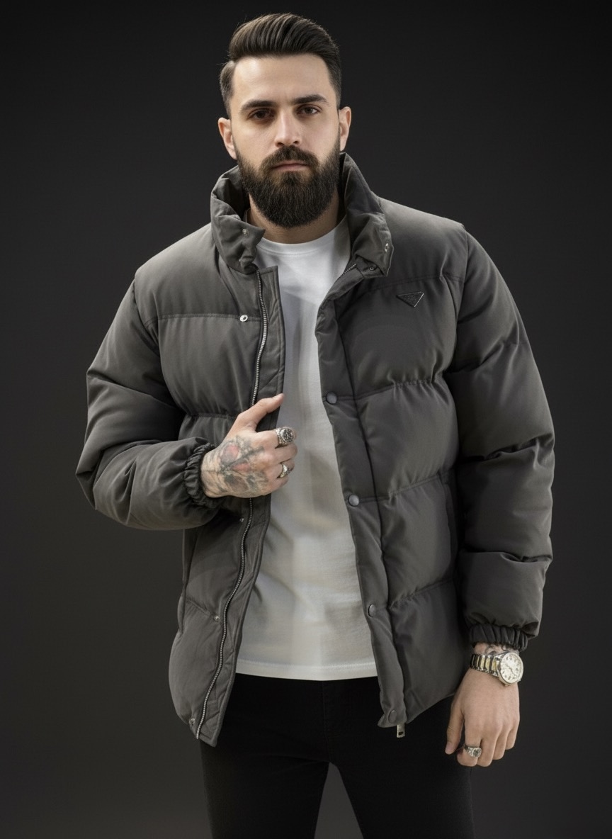 Брендова чоловіча демісезонна куртка-трансформер 2в1 grey