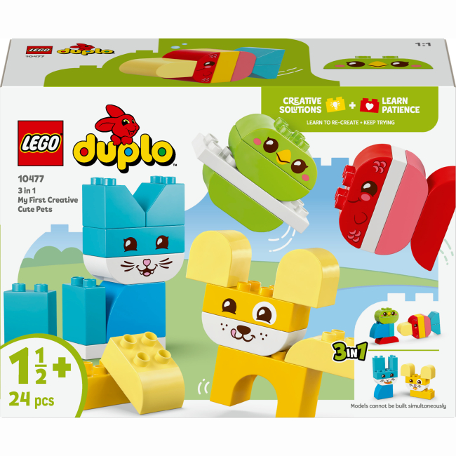 Конструктор LEGO DUPLO My First Чарівні творчі домашні улюбленці 3 в 1 (10477)
