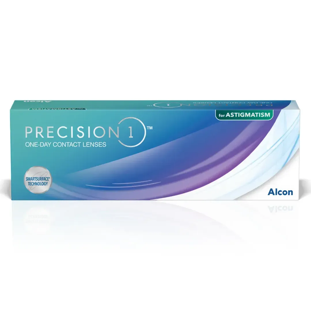 КОНТАКТНІ ЛІНЗИ ALCON PRECISION1 FOR ASTIGMATISM (30шт/уп.)