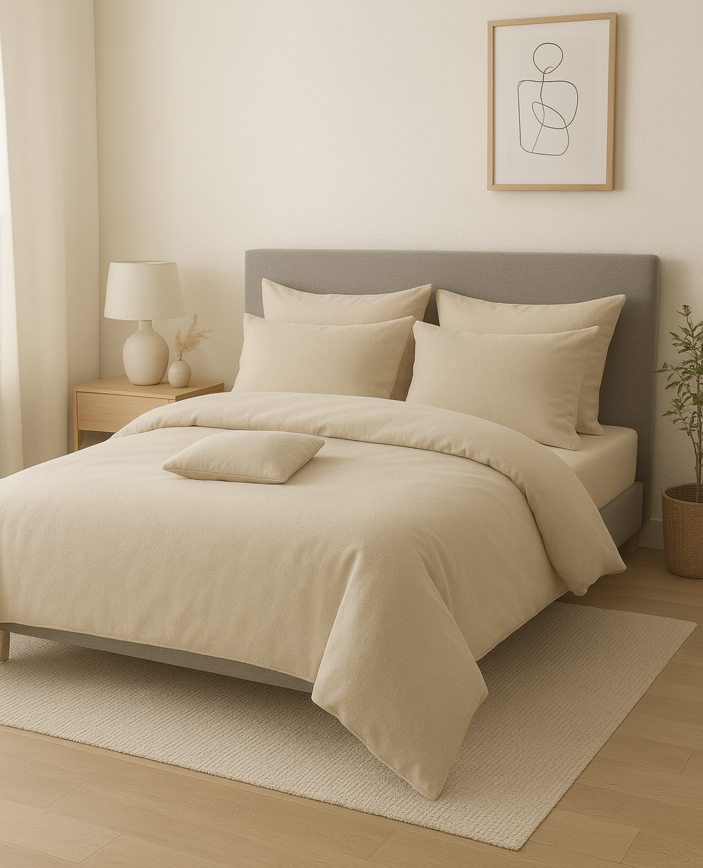 Постільна білизна фланель "Капучіно"