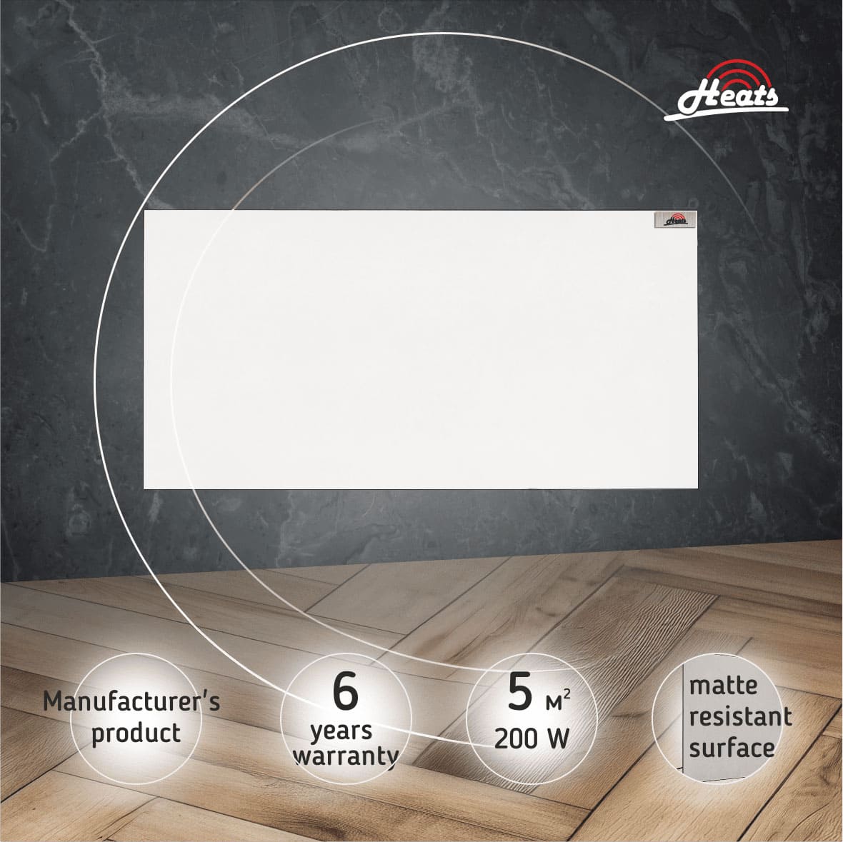 Ceramic Heater Heats 200 White