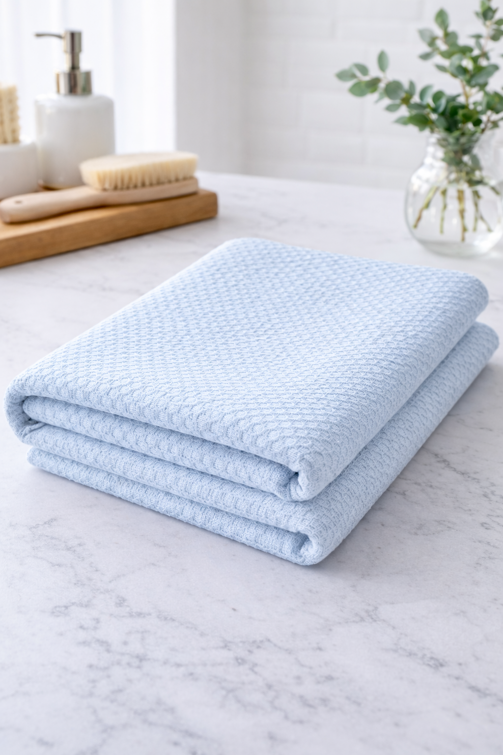 Кухоний рушник ( піке соти) світло блакитний