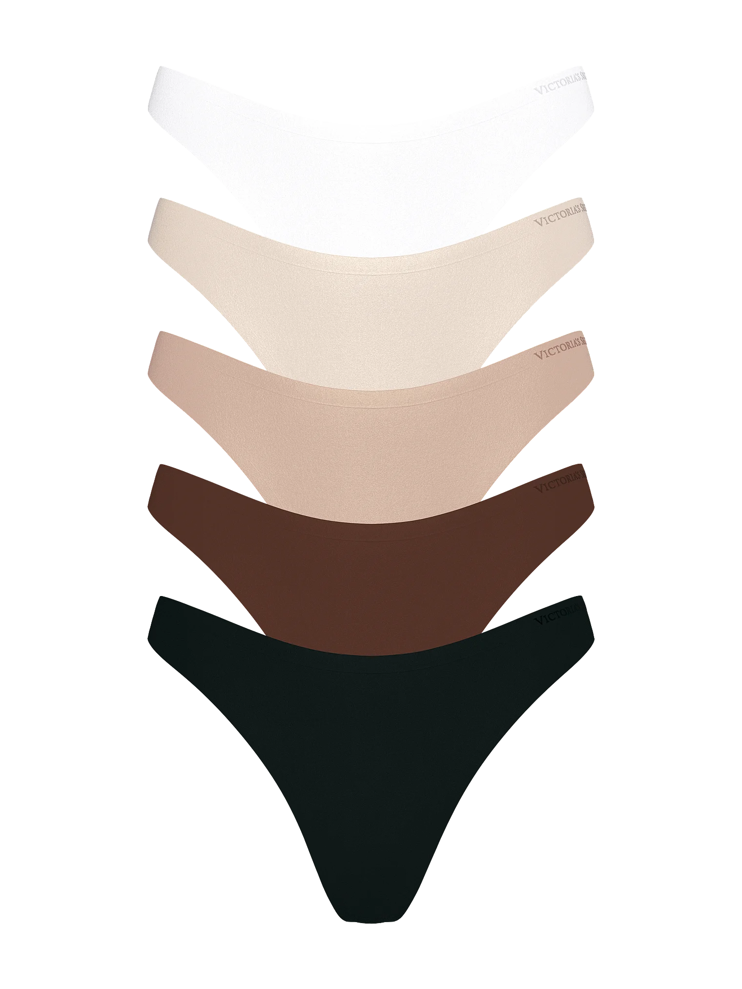 Набір трусиків 5-Pack Body by Victoria Flex Low-Rise Thong Panties