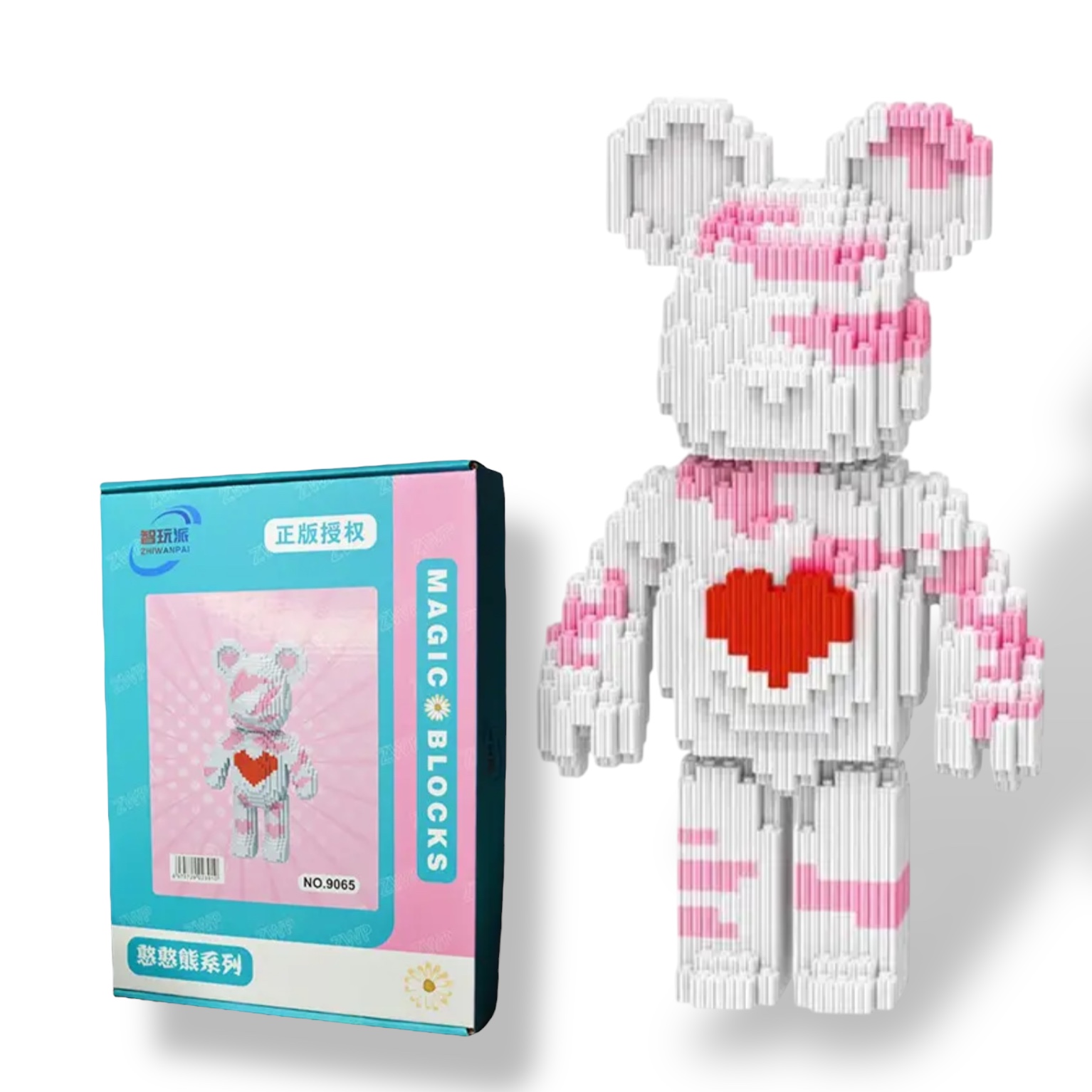 Конструктор Magic Blocks “Ведмедик Bearbrick Серце” (модель -9065)