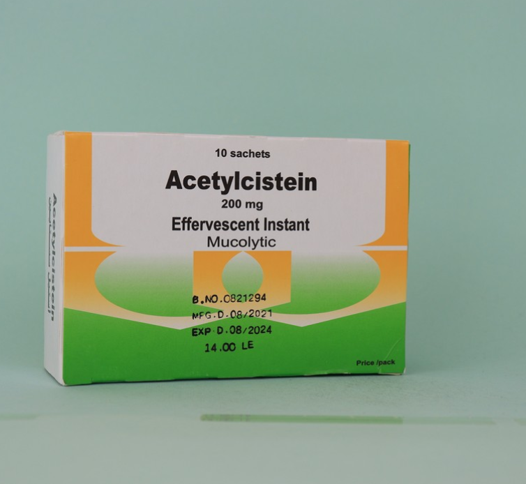 Acetylcistein 200 mg Ацетилцистеїн 200 мг АЦЦ від 2 років 10 саше