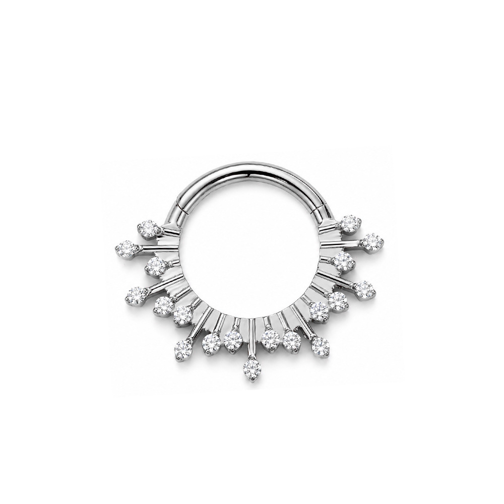 CZ Stone Dangle Clicker