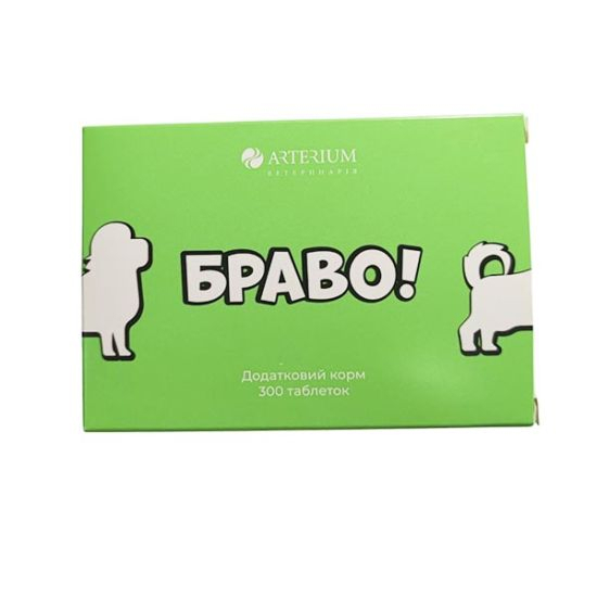 Вітаміни Браво д/собак дрібних порід таб. №300 New