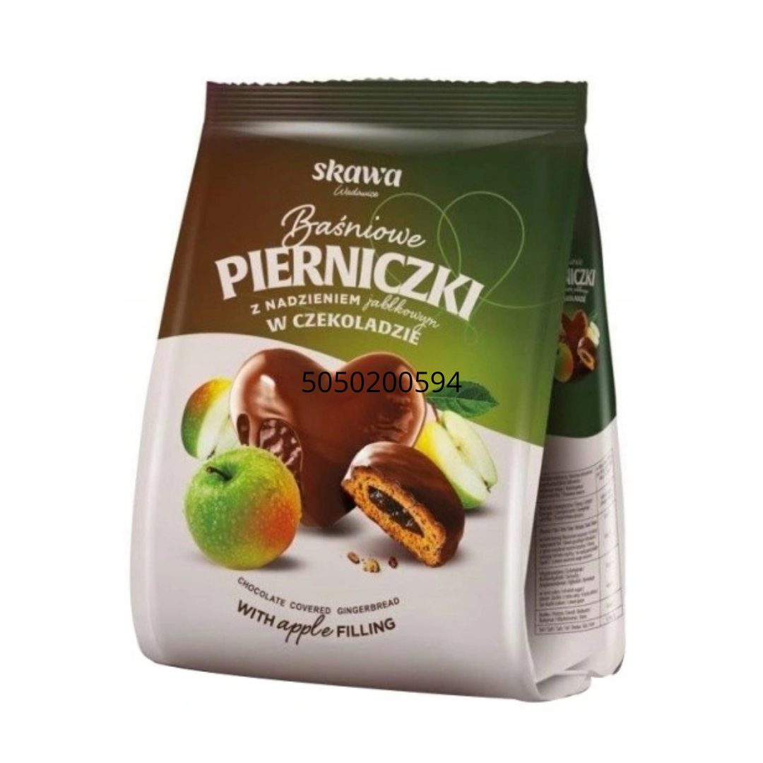 🇵🇱 "SKAWA" Melindres baňados en chocolate con relleno de manzana, 150 g.