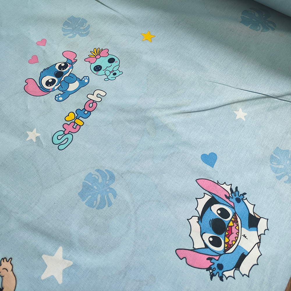 Тканина Ранфорс - Лола і Стіч на блакитному