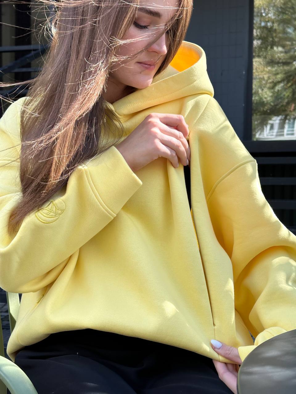 Худі для годування. Лимон