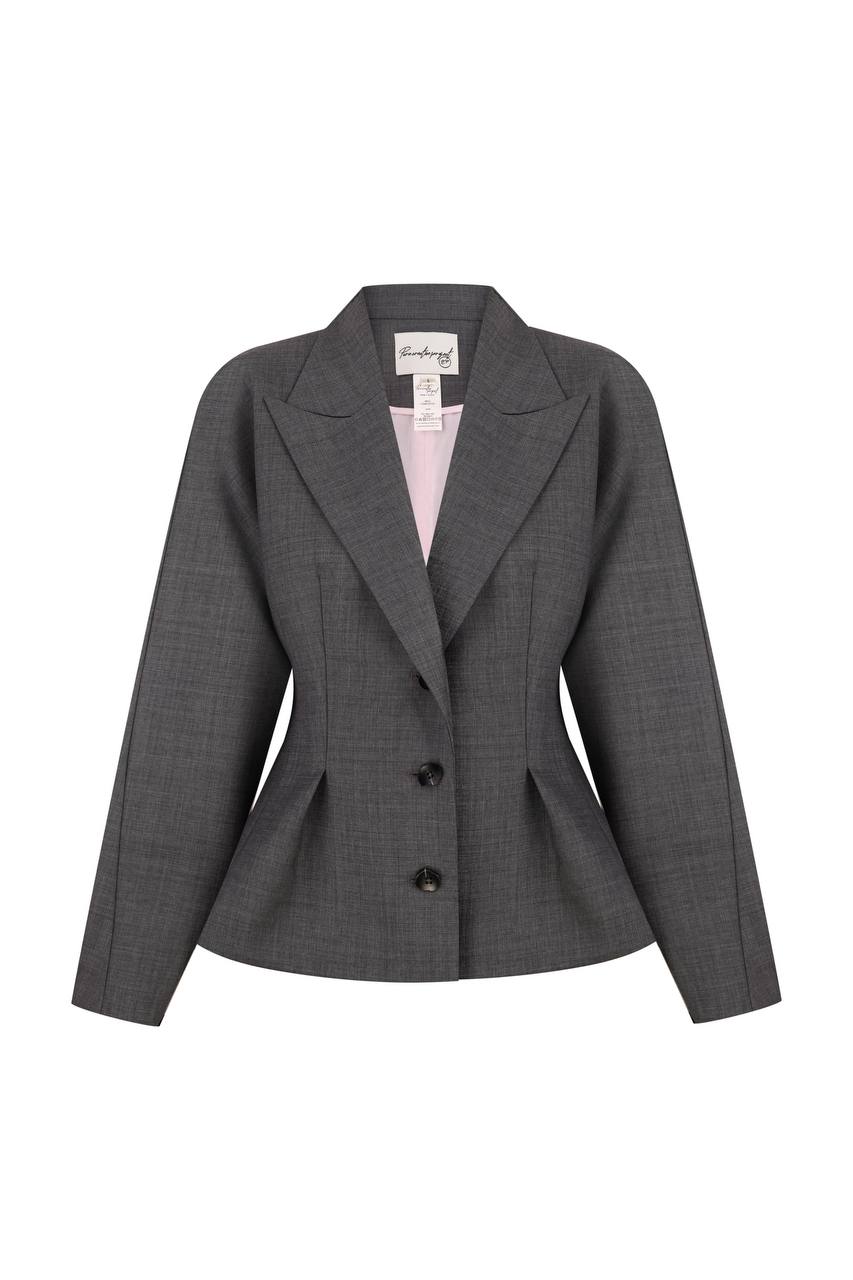 Slim fit  jacket with an accent at the waist