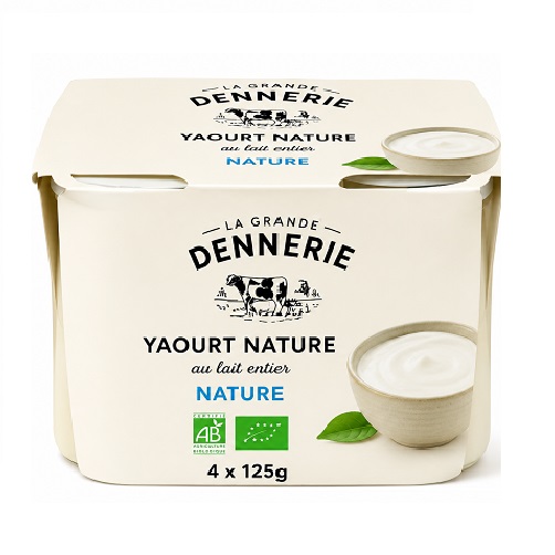 Yaourts nature bio fermier (4x125g)