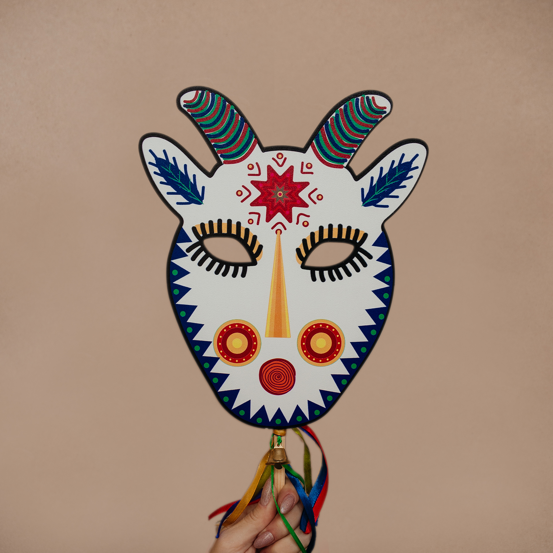 Маска Кози Біла - Принт