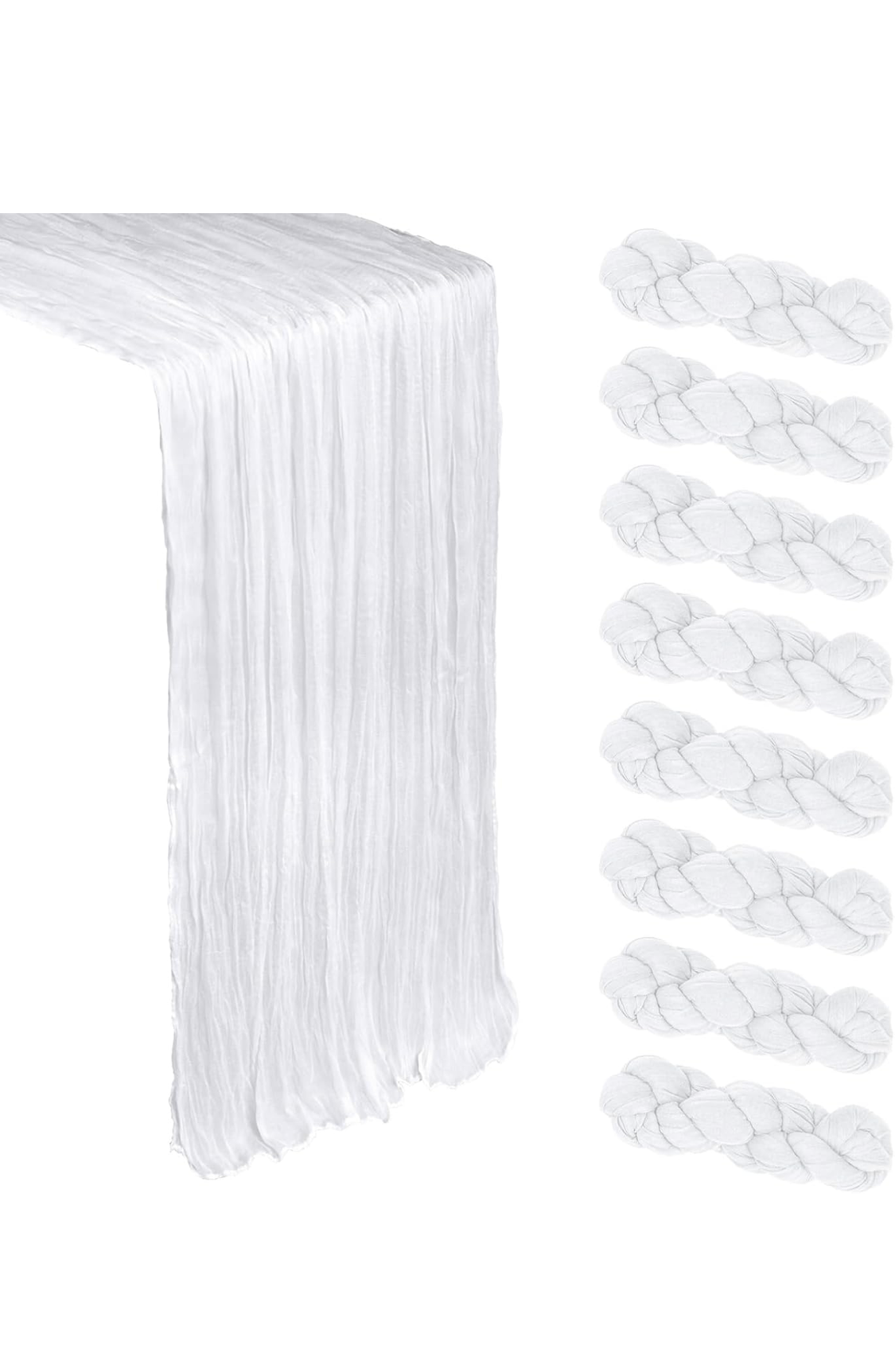 White Cheesecloth Runner 10ft