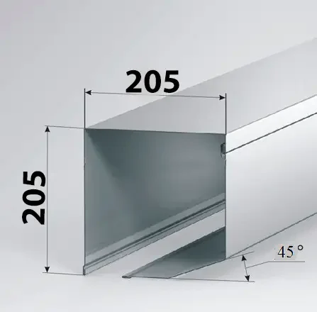 М Короб захисний для ролет Alutech SB45/180 сірий