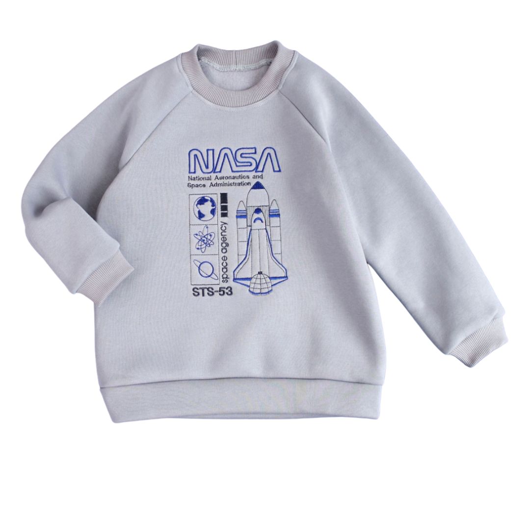 Дитячий світшот з вишивкою NASA