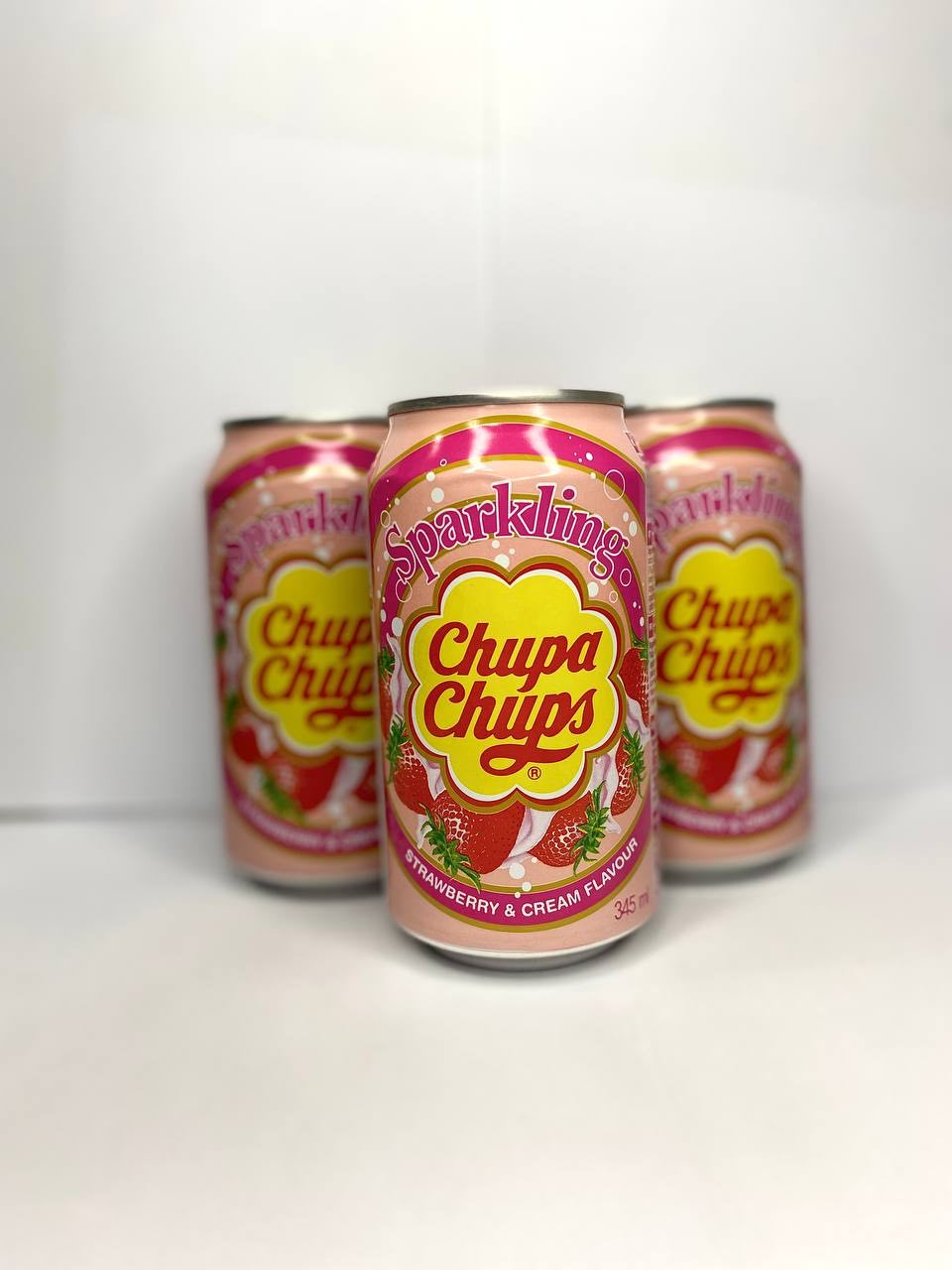 Chupa Chups Strawberry Cream, 345 мл,