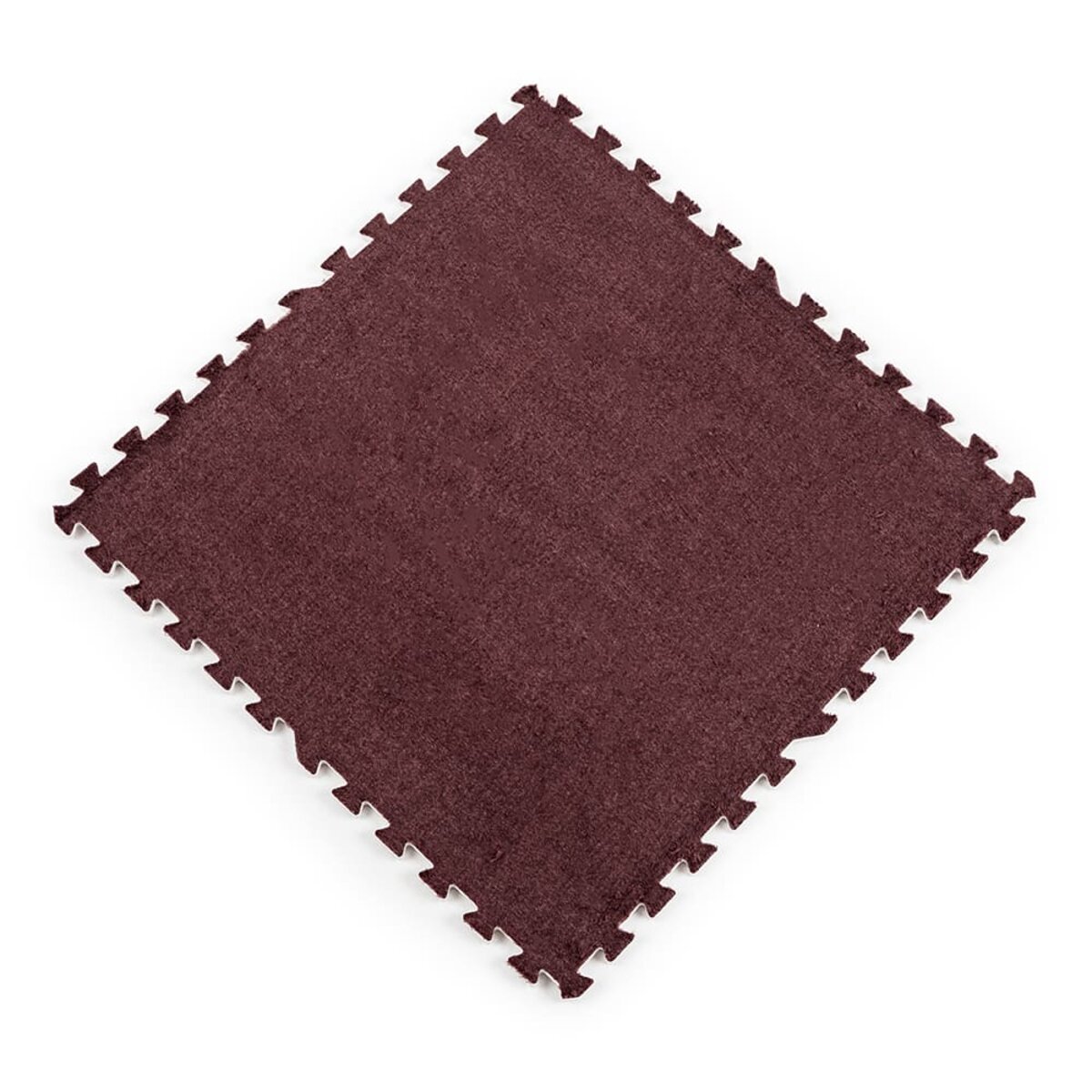Підлога - пазл плюшевий КОРИЧНЕВИЙ 60*60*1cm