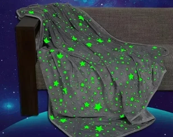 Сірий Дитячий плед-покривало Magic Blanket, що світиться в темряві 150*200