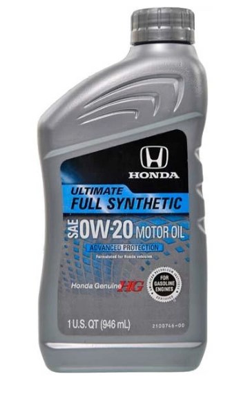 Моторна олива 0W20 HONDA  Ultimate FULL SYNTHETIC SP/GF-6, 1qt.