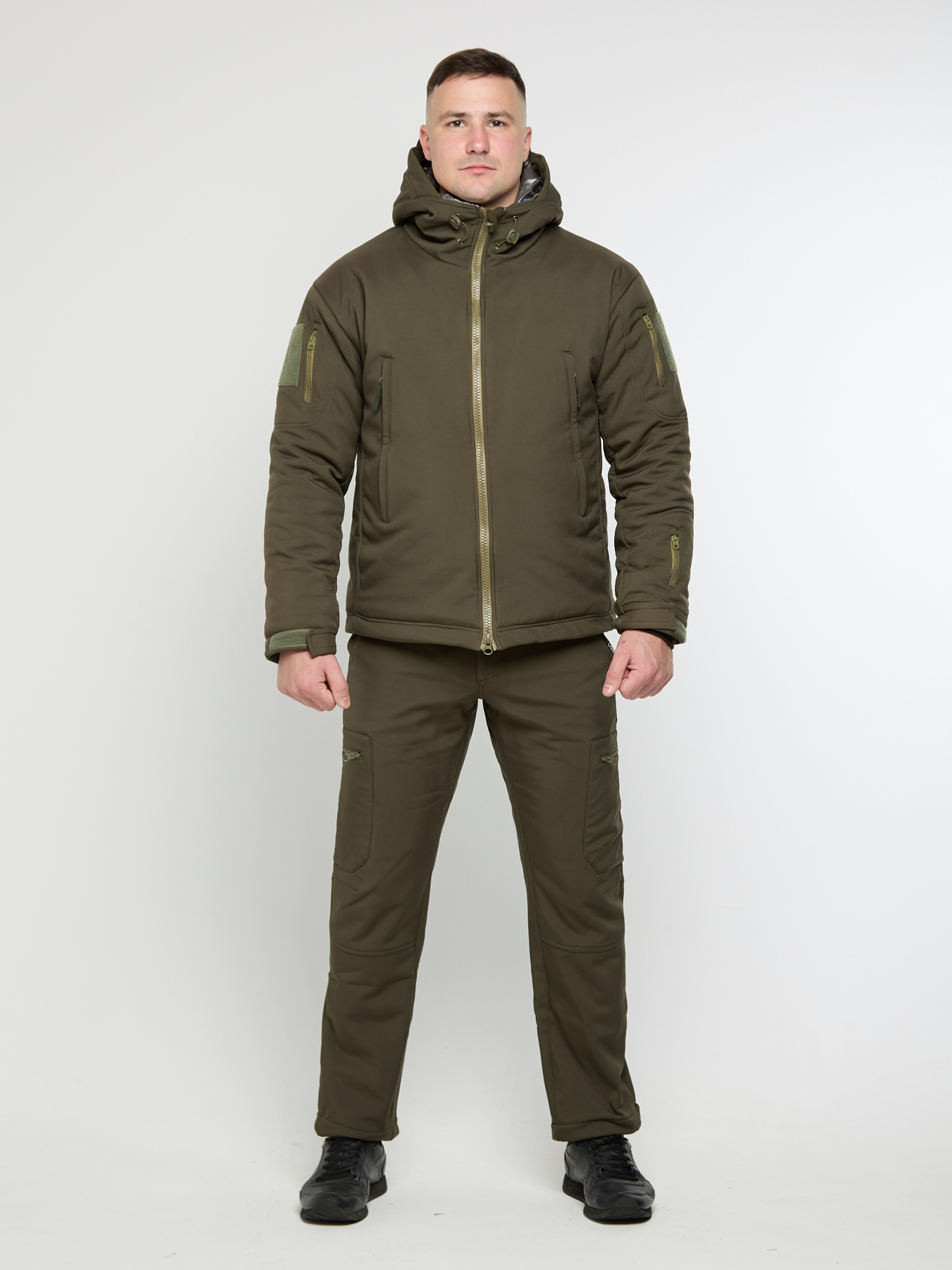 Зимовий чоловічий костюм UKM Softshell 2.0 олива