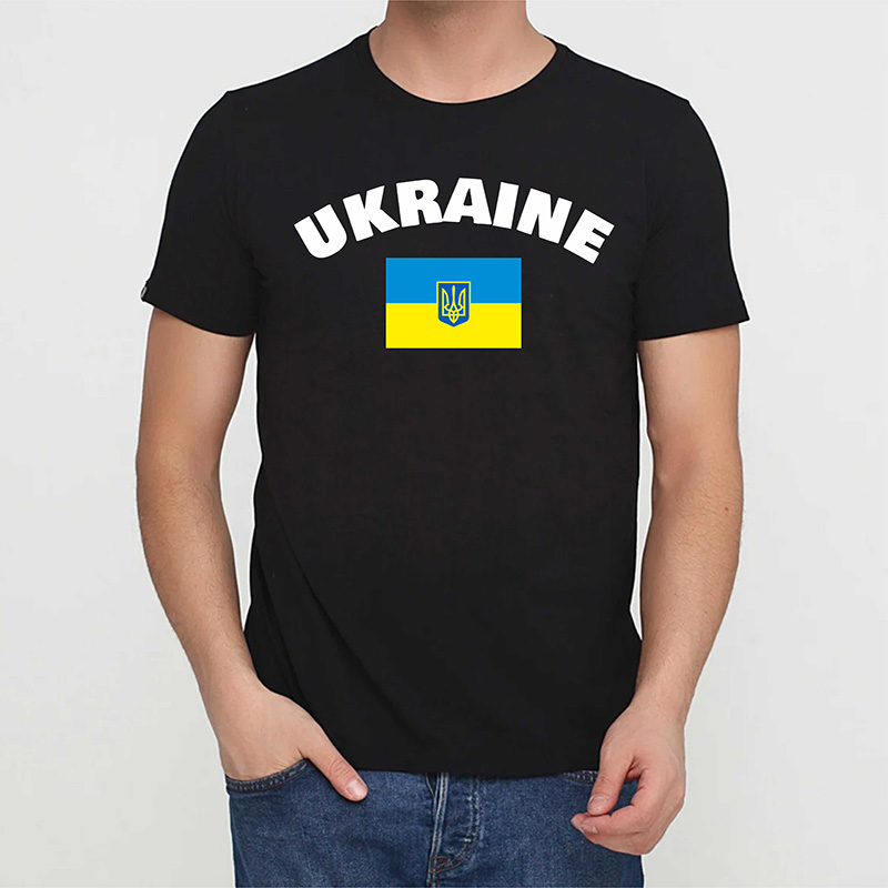 Футболка "Ukraine" з прапором і гербом