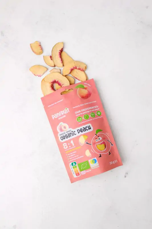 Сублімований персик органічний слайсами - Panfruit, 20 g(г)
