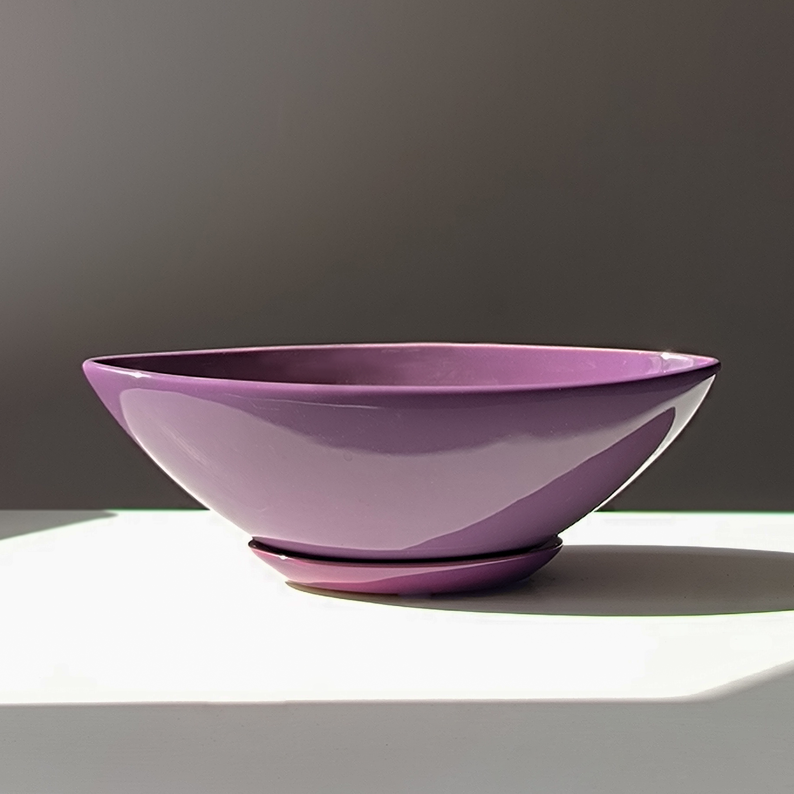 Горщик керамічний для квітів Човник 1,5 л Фіалковий p055