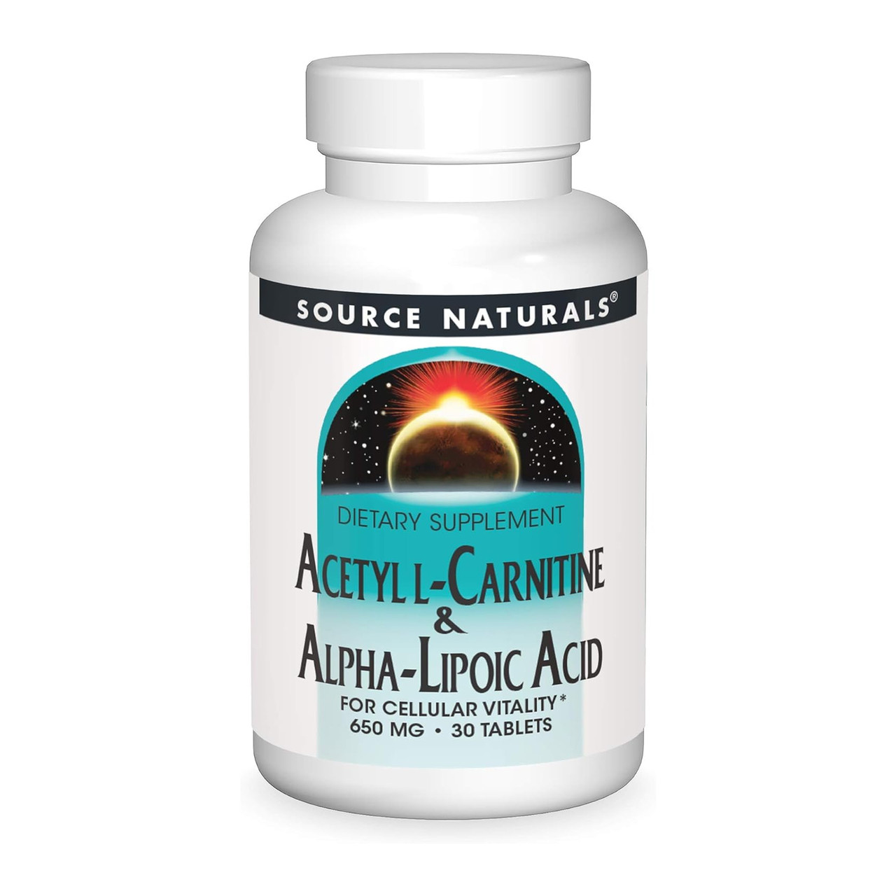 Acetyl L-Carnitine & Alpha-Lipoic Acid 650 mg - 30 tabs