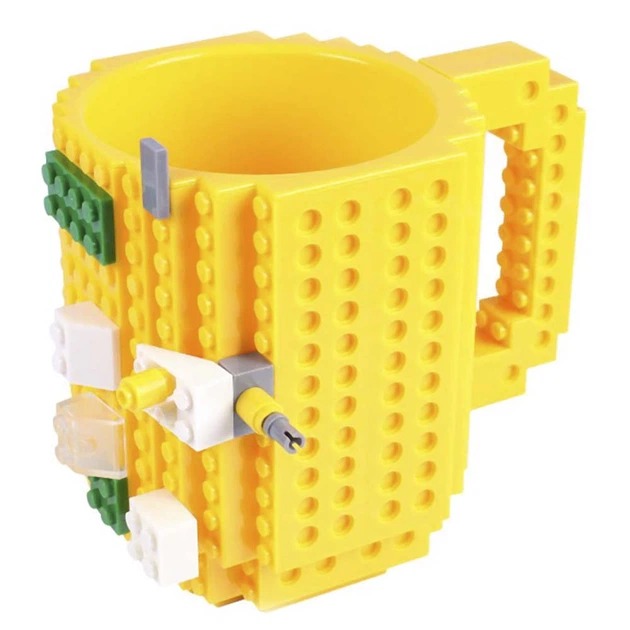 Чашка-конструктор для блоків у стилі LEGO 500 мл, пластикова